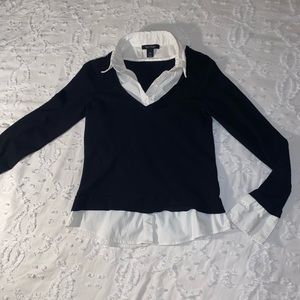 WHBM Sweater Button Down